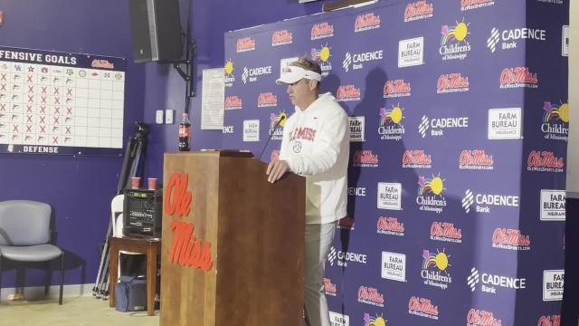 Ole Miss coach Lane Kiffin discusses Alabama loss