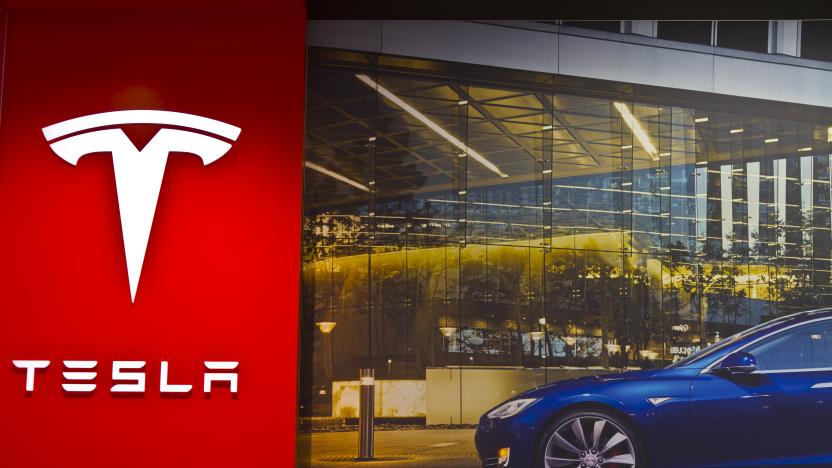 Indianapolis, US - March 29, 2016: Tesla Motors Store in Indianapolis Selling Electric Cars III