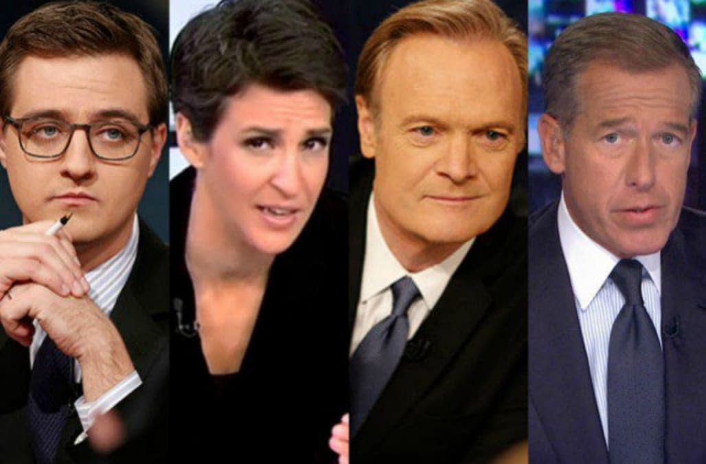 MSNBC tops Fox News as mostwatched cable network on primetime weekdays