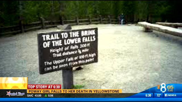Girl Plunges 550 Feet To Her Death At Yellowstone National Park