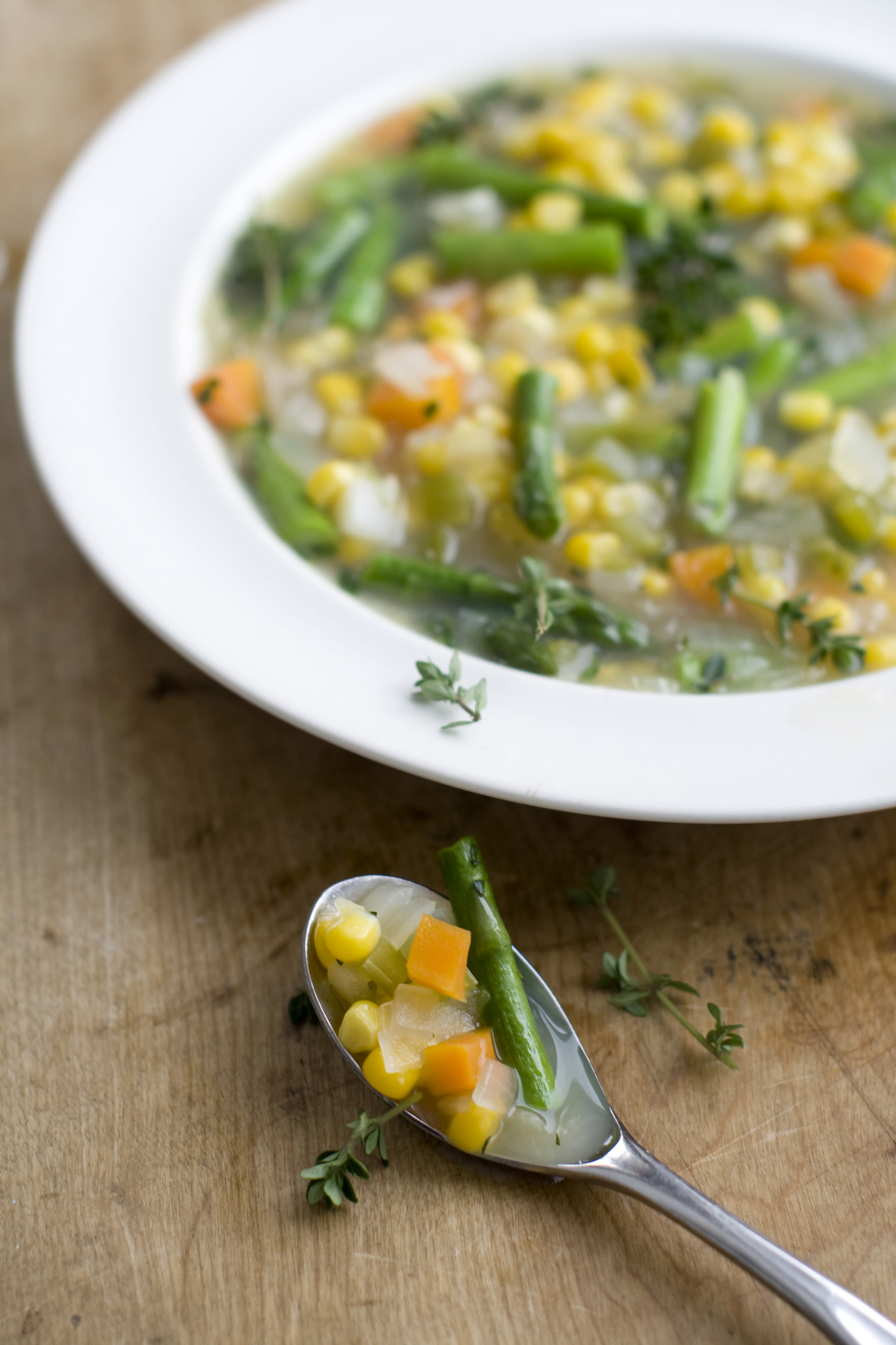 Hearty, yet fresh soup fit for cool spring nights