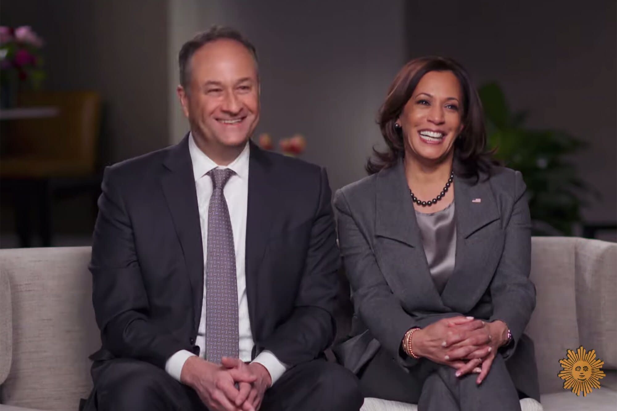 Vice PresidentElect Kamala Harris Recalls Googling Husband Doug Emhoff