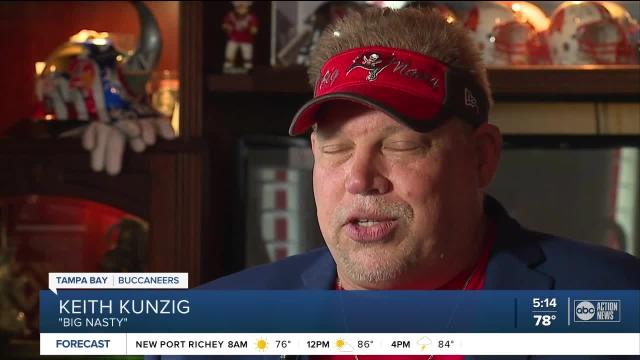 Legendary Bucs fan 'Big Nasty' humbled over his HOF induction