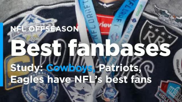 Study: Cowboys, Patriots, Eagles top list of NFL's best fans