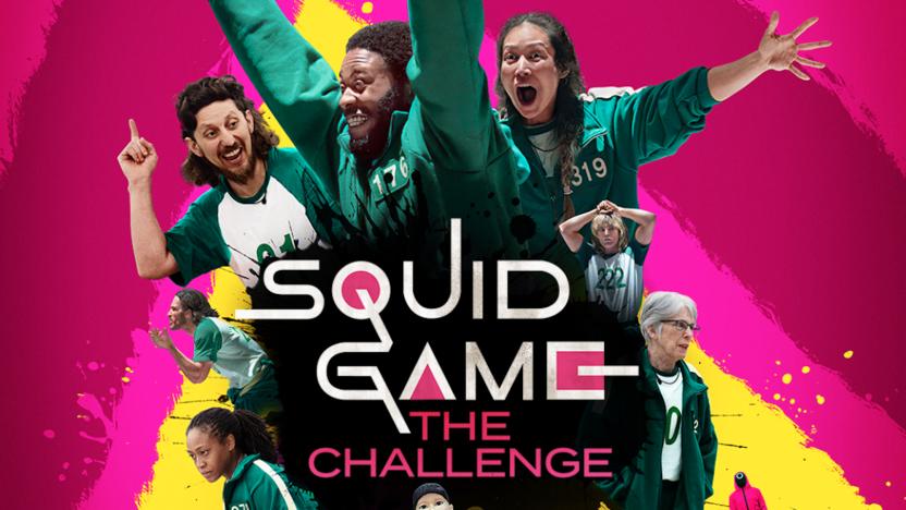 An ad for Squid Game: The Challenge. 