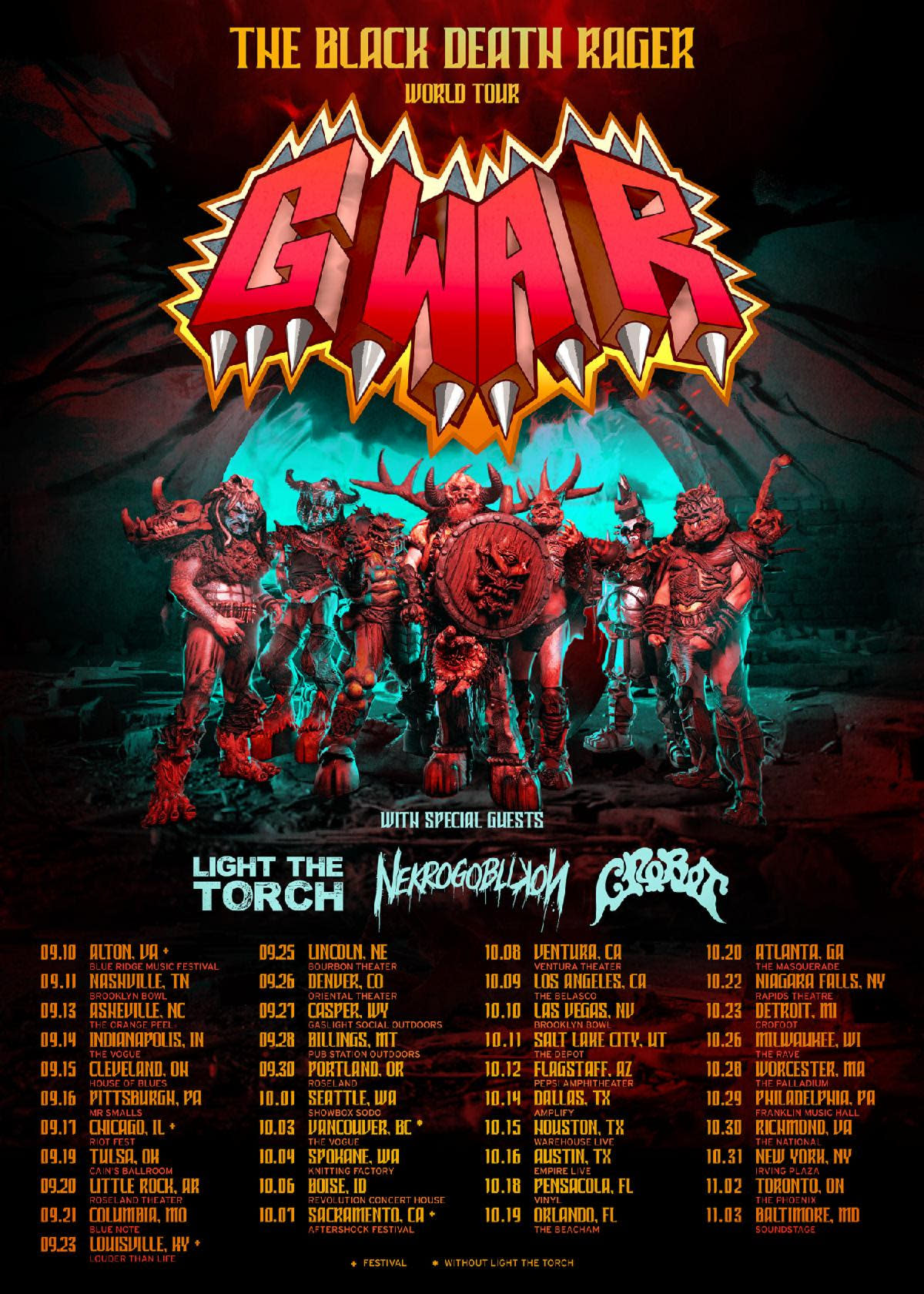 gwar tour tickets