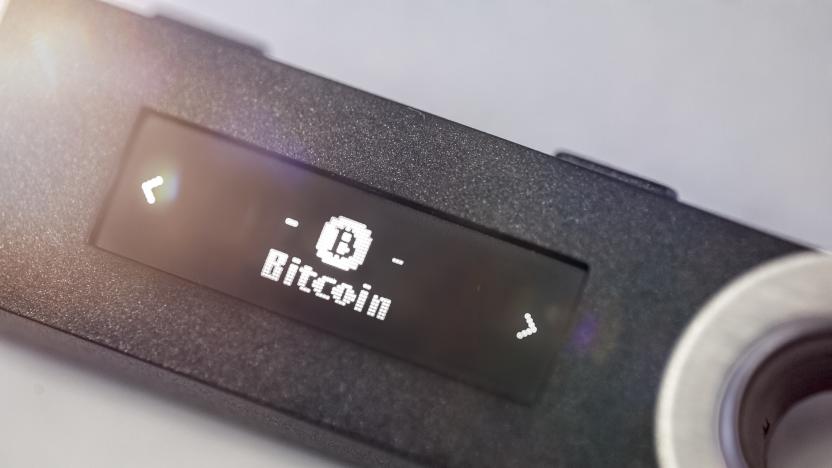 A digital hardware wallet for storing bitcoin, USB stick