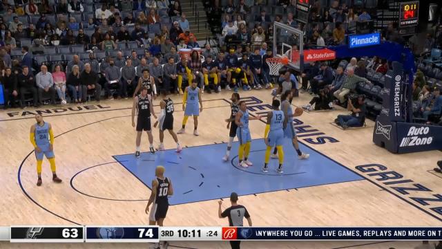 Romeo Langford with an and one vs the Memphis Grizzlies