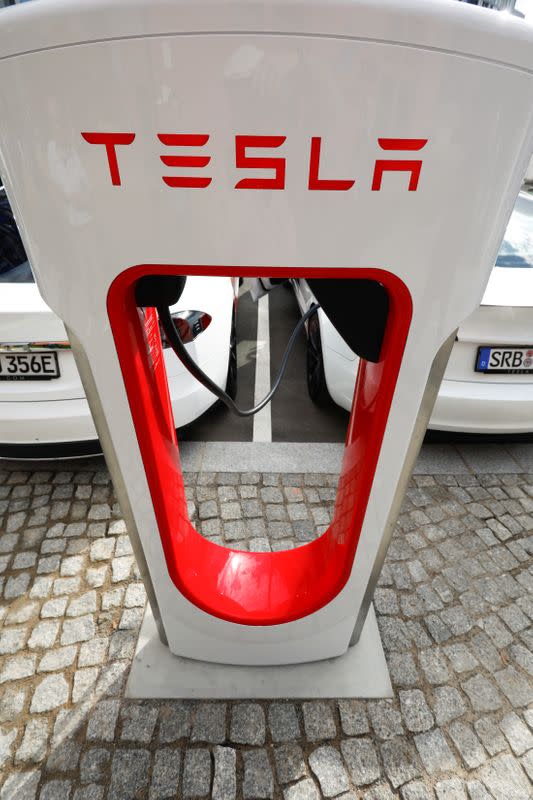 Tesla launches fast electric car charging in Berlin, says more cities