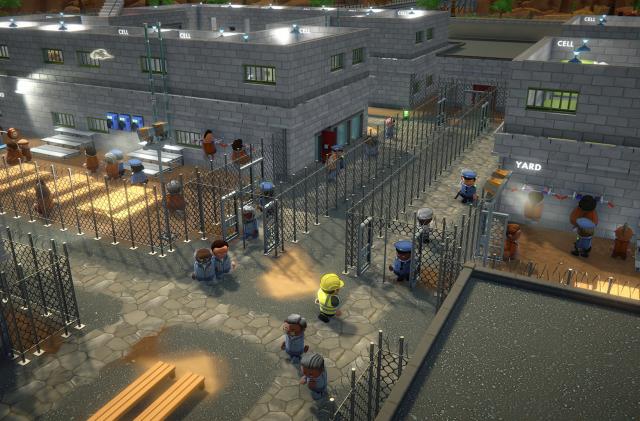 An image from the game showing a prison layout.