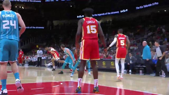 De'Andre Hunter with an assist vs the Charlotte Hornets