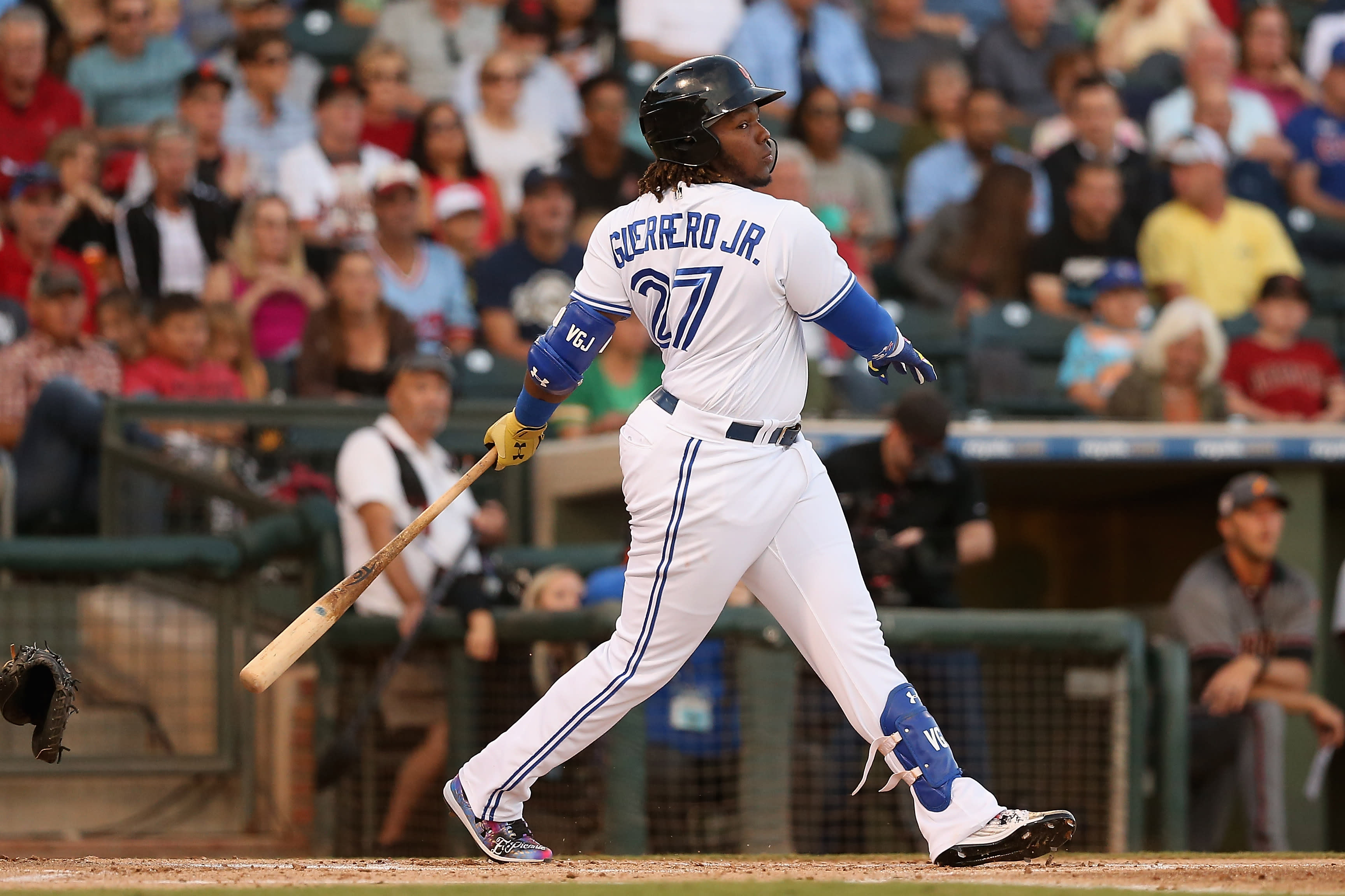 Vlad Guerrero Jr.'s first Triple-A home run a monster shot