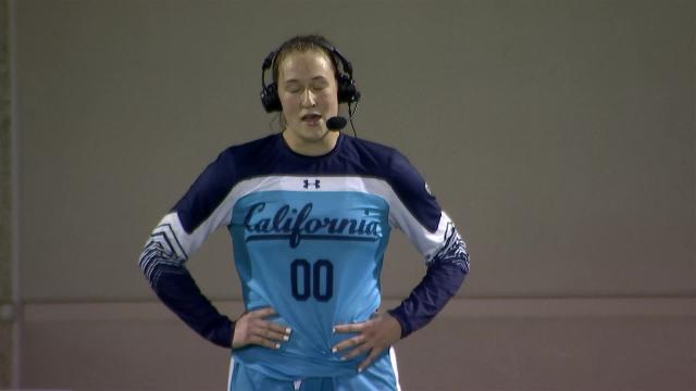 California's Angelina Anderson on her thoughts before saving a late penalty kick versus No. 20 Stanford: 'You got to make this save, this is big time'