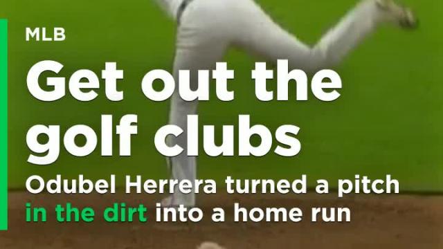 Odubel Herrera turned a pitch in the dirt into a home run