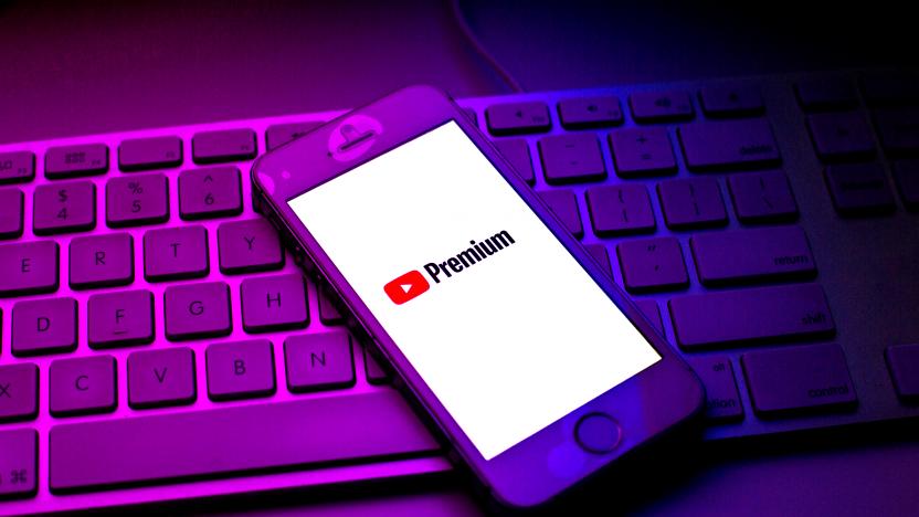 SPAIN - 2021/10/13: In this photo illustration a YouTube Premium logo seen displayed on a smartphone on top of a computer keyboard. (Photo Illustration by Thiago Prudencio/SOPA Images/LightRocket via Getty Images)