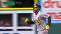 Toro blasts leadoff homer to give A's early lead vs. Guardians