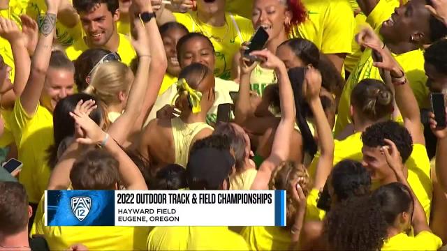 Oregon men and women win 2022 Pac-12 Outdoor Track and Field Championships