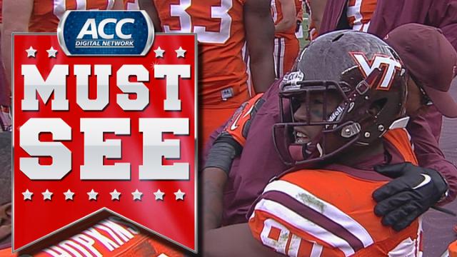 VT's Dadi Nicolas Crazy Interception | ACC Must See Moment