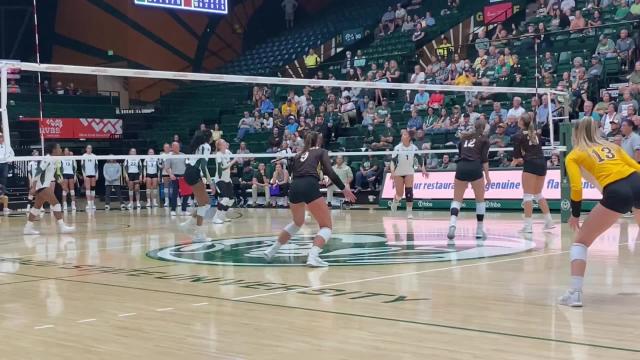 Highlights: Colorado State volleyball beats Border War rival Wyoming