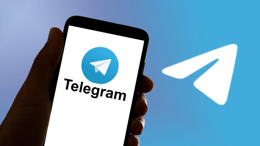 SPAIN - 2022/10/17: In this photo illustration, the online chat and communication app Signal Telegram logo seen displayed on a mobile phone and on a laptop. (Photo Illustration by Davide Bonaldo/SOPA Images/LightRocket via Getty Images)