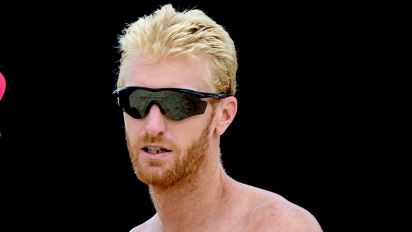 Getty Images - ATLANTA, GA - AUGUST 5: Troy Field celebrates with Chase Budinger after winning the match against Skylar del Sol and Andrew Dentler during the AVP Atlanta Open at Atlantic Station on August 5, 2022 in Atlanta, Georgia. (Photo by Adam Hagy/Getty Images)