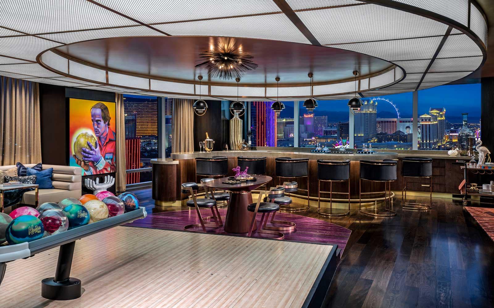 Las Vegas #39 s Most Luxurious New Hotel Suites Have Their Own Bowling