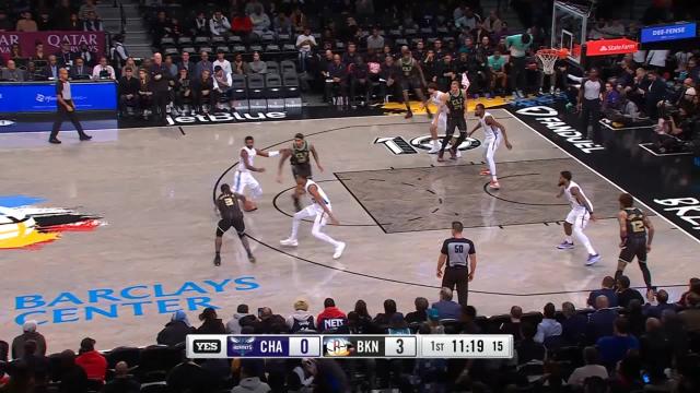 Mason Plumlee with a dunk vs the Brooklyn Nets