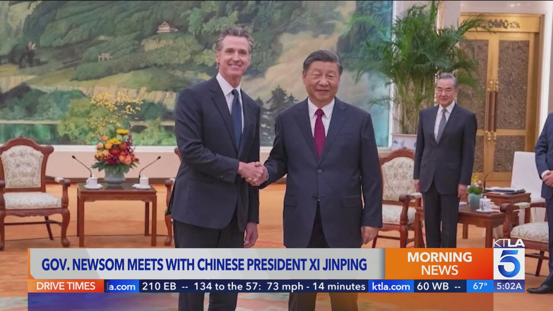 California Gov. Gavin Newsom meets with Chinese President Xi Jinping