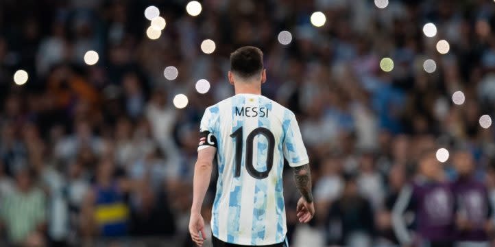 Argentina Lionel Messi #10 Soccer Jersey Men's Adult Home/Away World Cup... 