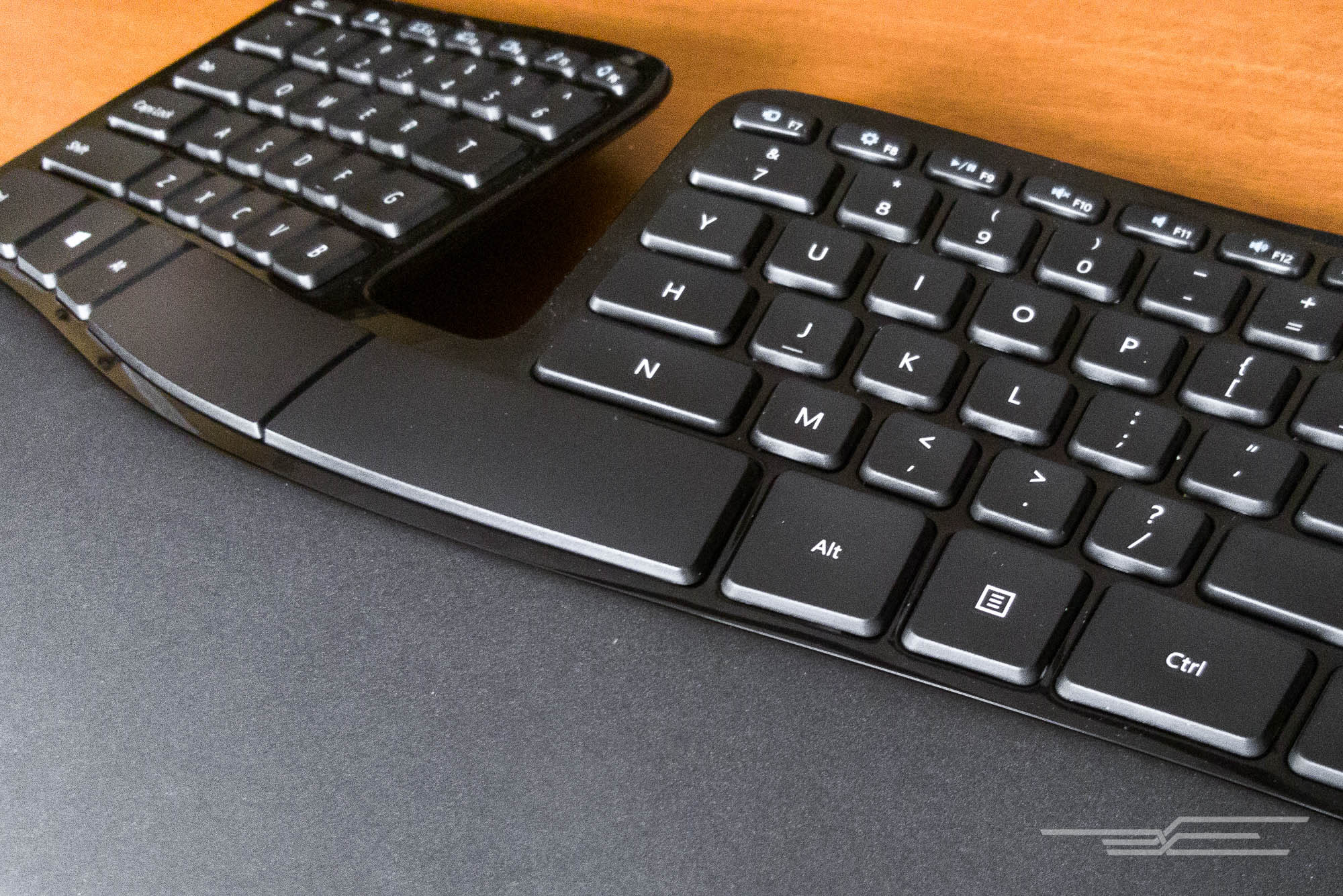 microsoft ergonomic keyboard without number pad