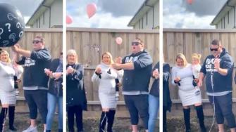 Dad-to-be’s tantrum is caught on tape at gender reveal party when he discovers he’s having a little girl