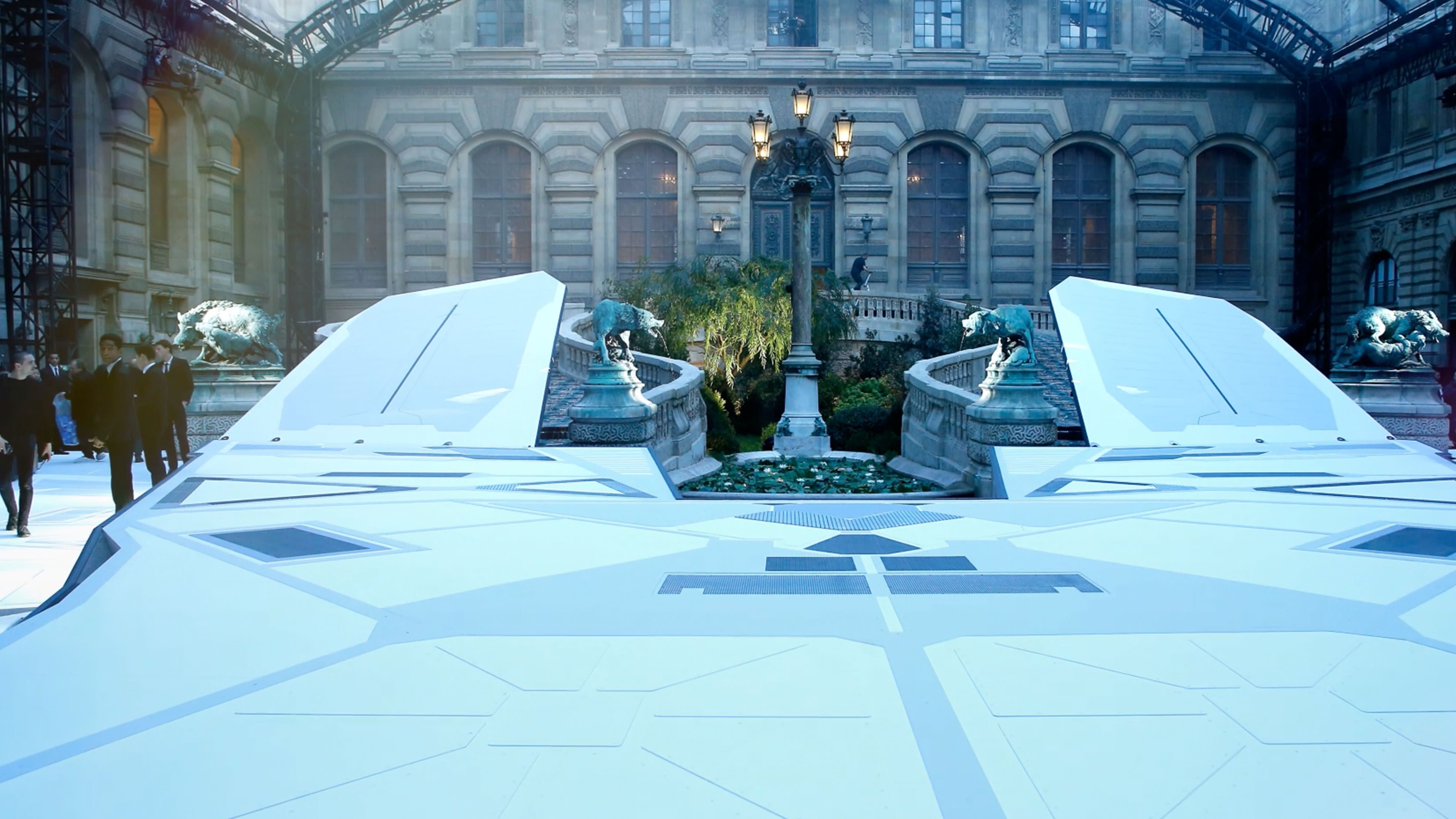 Louis Vuitton Lands a Spaceship on the Louvre