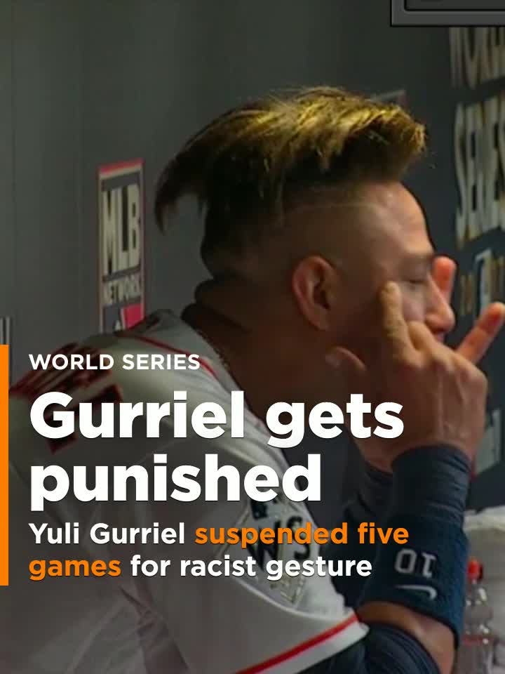 Astros' Yuli Gurriel Suspended From Five Games Next Season for Actions - WSJ