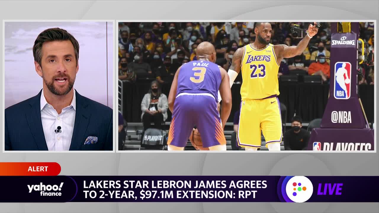 Lebron James agrees to two-year contract extension with Los