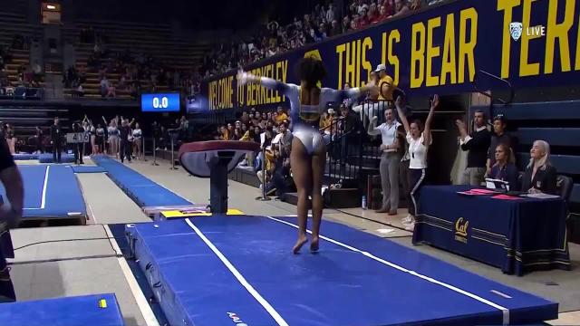 Cal freshman eMjae Frazier shines with 9.95 on vault vs. No. 7 Stanford