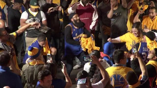 Warriors fans all smiles after roller coaster of emotions in Game 1