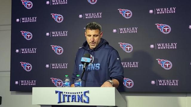 Tennessee Titans coach Mike Vrabel comments on GM Jon Robinson's firing