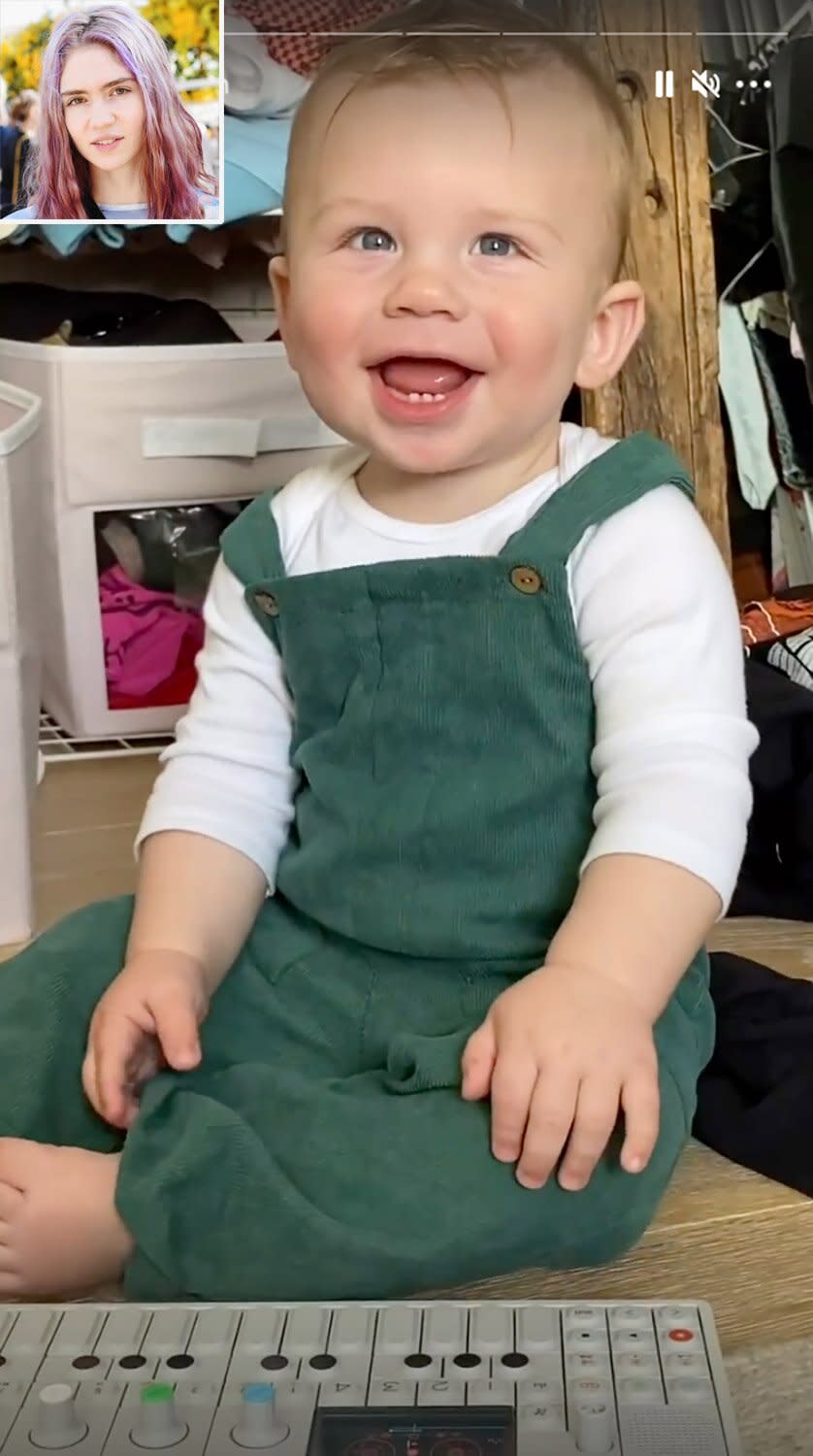 Grimes Shares Adorable Video Of 10 Month Old Son X Ae A Xii Playing On A Synthesizer You Re So Smart