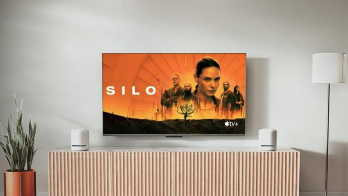 A TV showing Silo.