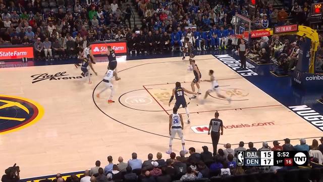 Luka Doncic with an assist vs the Denver Nuggets