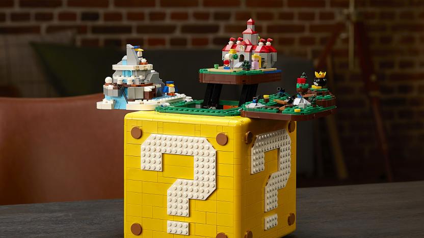 Nintendo and LEGO team up for a foldout Super Mario 64 block set