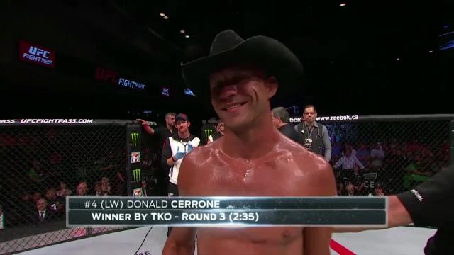 Fight Night Ottawa: Donald Cerrone Octagon Interview