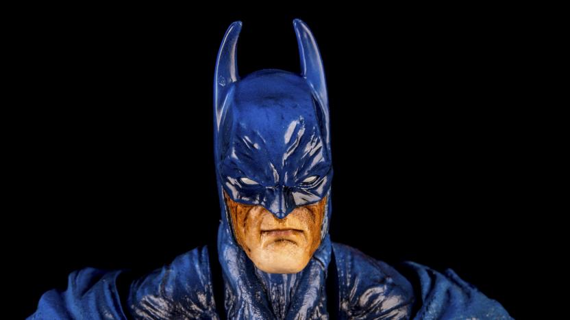 Notre Dame De Lile Perrot, Canada - October15, 2015 - Horizontal studio shot of Batman from DC Comics.