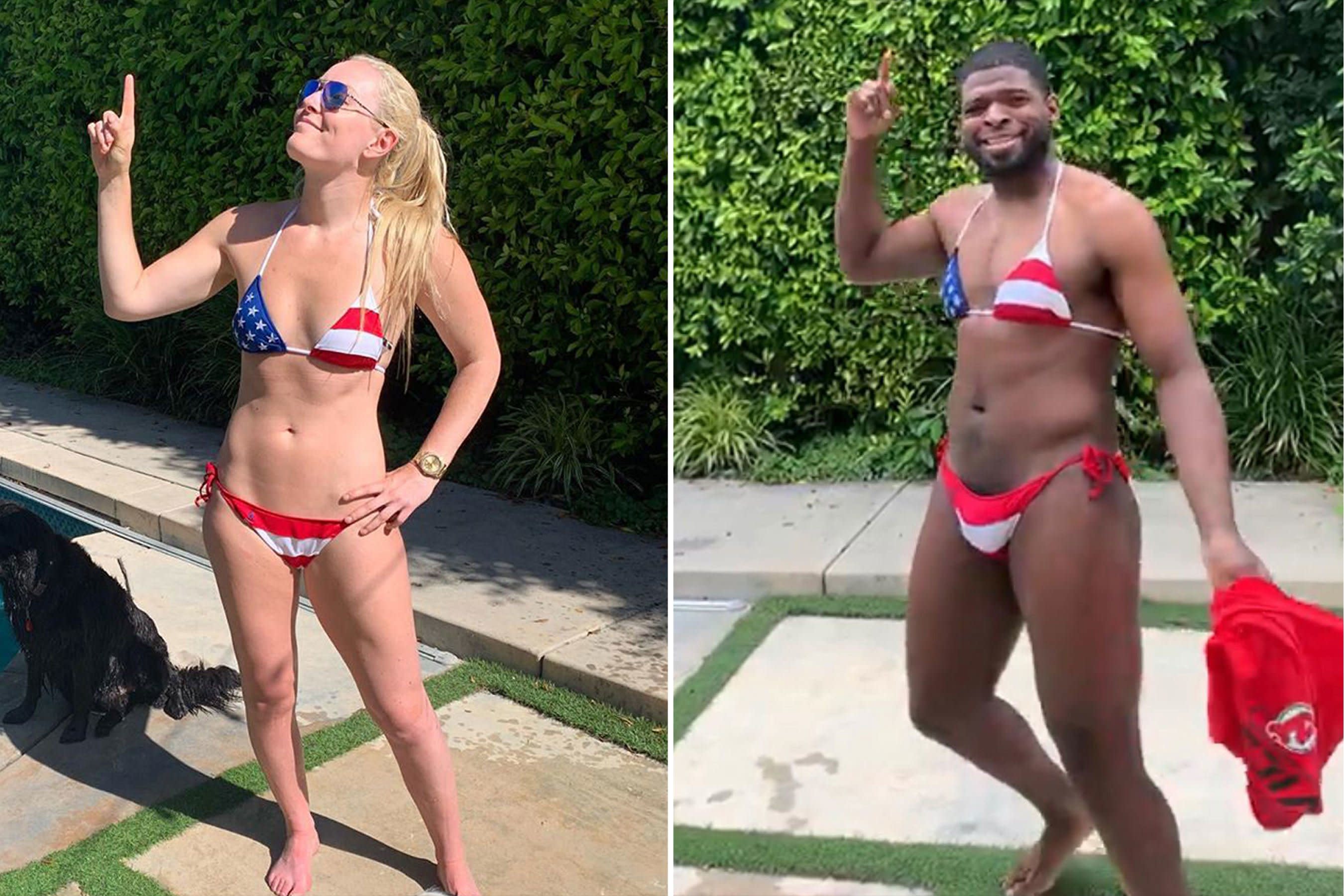 Lindsey Vonn S Boyfriend P K Subban Wore Her Bikini On The Fourth Of July