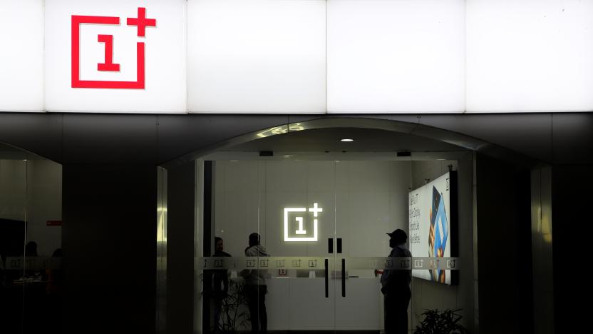 Customers are seen inside OnePlus Mobile Phone Showroom in New Delhi India on  16 February 2020 (Photo by Nasir Kachroo/NurPhoto via Getty Images)