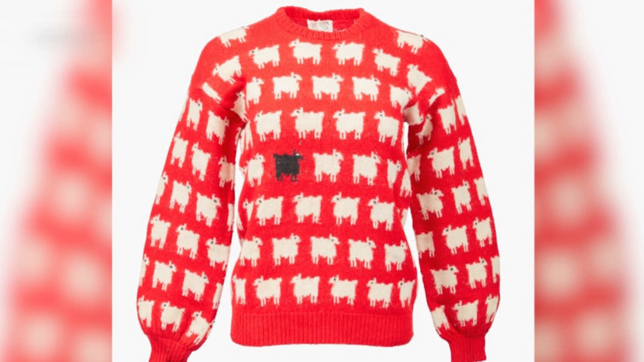 Lady Diana's sheep sweater sells for over a million dollars?