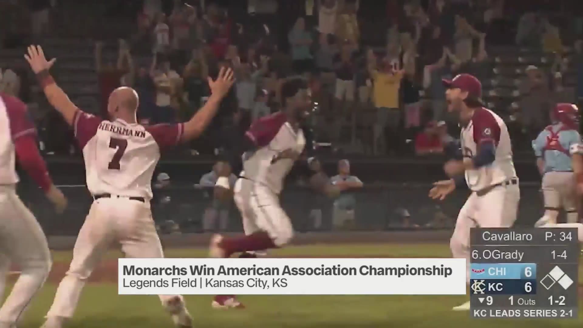 Kansas City Monarchs win title in walk-off fashion