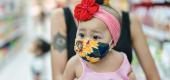 A child with a mask on. (Getty Images)