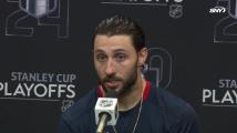 Vincent Trocheck and Alexis Lafreniere talk Rangers' resilience in 2OT victory over Hurricanes