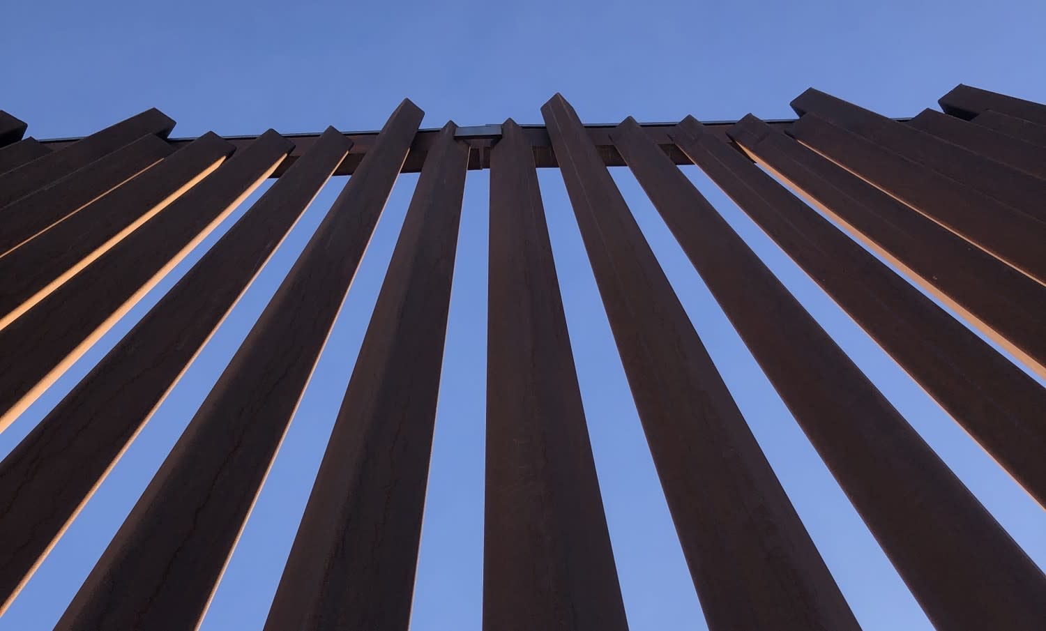 Trump border wall damaged by heavy flooding